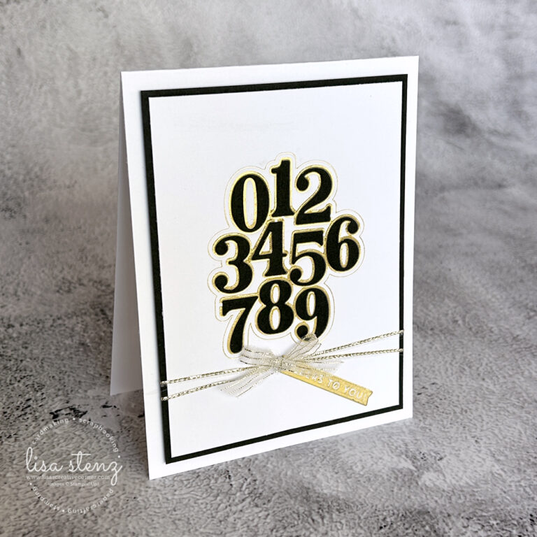 Clean & Simple Birthday Card Using Hot Foil Negative Pieces