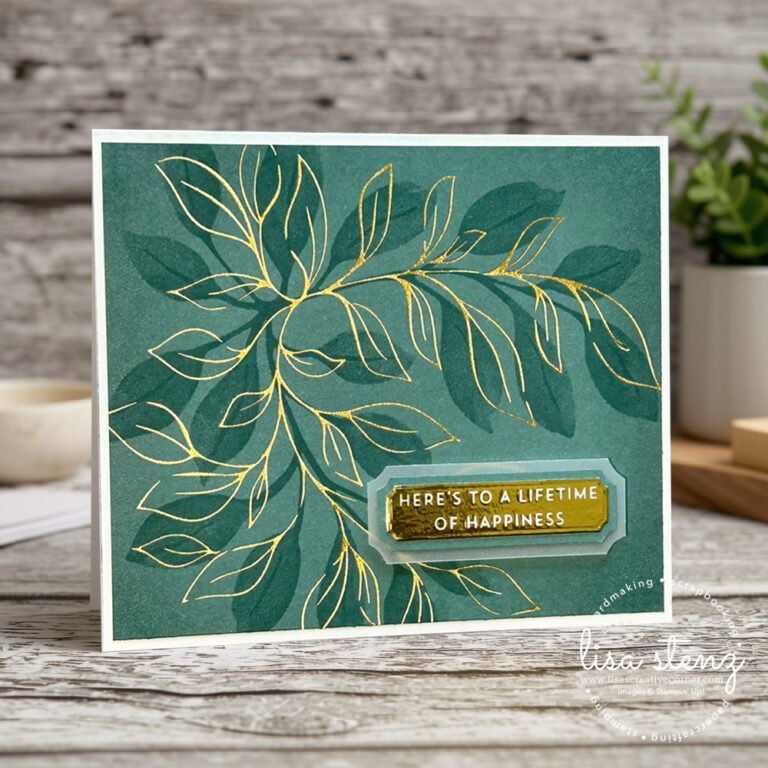 botanical glow hot foil card