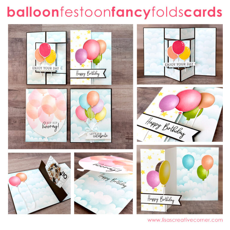 August Project Kit: Balloon Festoon Fun Fold Cards