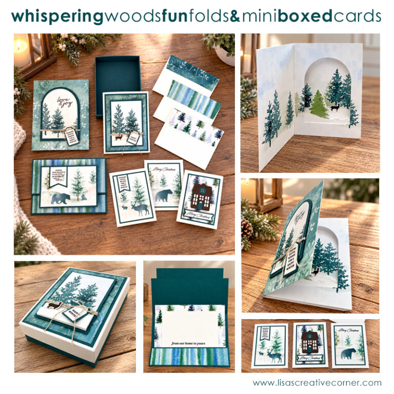 October Project: Whispering Woods Fun Folds & Mini Boxed Cards